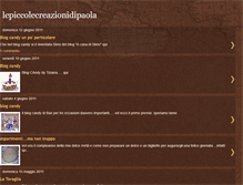 Tablet Screenshot of lepiccolecreazionidipaola.blogspot.com