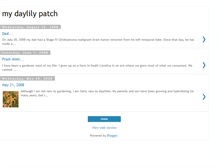Tablet Screenshot of mydaylilypatch.blogspot.com