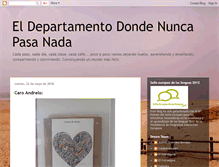 Tablet Screenshot of eldepartamentodondenuncapasanada.blogspot.com