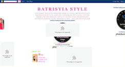 Desktop Screenshot of batrisyiastyle.blogspot.com