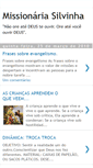 Mobile Screenshot of missionariasilvinha.blogspot.com