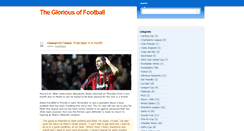 Desktop Screenshot of gloriousfooty.blogspot.com