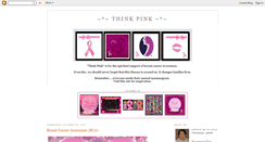 Desktop Screenshot of its-think-pink.blogspot.com