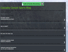 Tablet Screenshot of cascadiacanucksportsblog.blogspot.com
