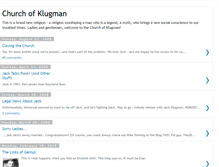 Tablet Screenshot of churchofklugman.blogspot.com