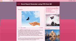 Desktop Screenshot of excelreportgeneratorusingqc.blogspot.com
