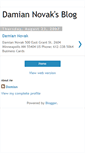 Mobile Screenshot of damiannovak.blogspot.com