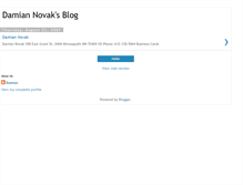 Tablet Screenshot of damiannovak.blogspot.com