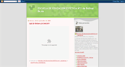 Desktop Screenshot of eeestetica1bolivar2009.blogspot.com