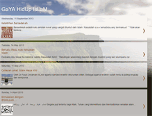 Tablet Screenshot of gayahidupdlmislam.blogspot.com