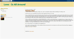 Desktop Screenshot of love-isallaround.blogspot.com