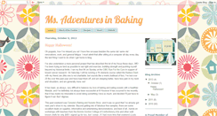 Desktop Screenshot of msadventuresinbaking.blogspot.com