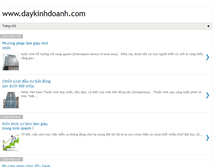 Tablet Screenshot of daykinhdoanh.blogspot.com
