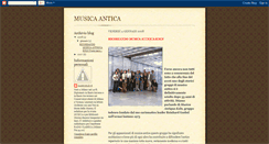 Desktop Screenshot of musicaantica.blogspot.com