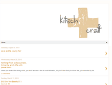 Tablet Screenshot of kitschandcraft.blogspot.com