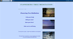 Desktop Screenshot of floweringtreemeditation.blogspot.com