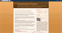 Desktop Screenshot of franciscanprayer.blogspot.com