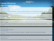 Tablet Screenshot of cancer-shmancer.blogspot.com