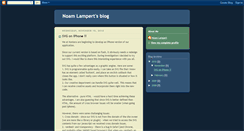Desktop Screenshot of noamlampert.blogspot.com