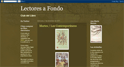 Desktop Screenshot of lectoresafondo.blogspot.com
