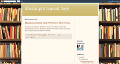 Desktop Screenshot of maximprovement.blogspot.com
