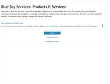 Tablet Screenshot of dfbluesky-services.blogspot.com