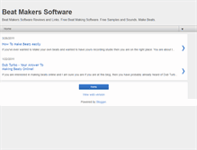 Tablet Screenshot of beatmakerssoftware.blogspot.com