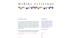 Desktop Screenshot of christmasmaking.blogspot.com