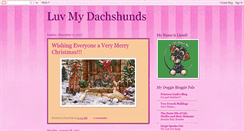 Desktop Screenshot of luvmydachshunds.blogspot.com