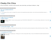 Tablet Screenshot of cheekychic.blogspot.com