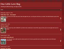Tablet Screenshot of onelittlelovebug.blogspot.com