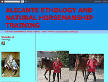 Tablet Screenshot of ethologyandnaturalhorsemanship.blogspot.com