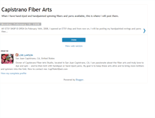 Tablet Screenshot of capistranofiberarts.blogspot.com
