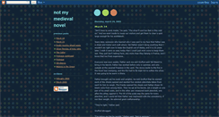 Desktop Screenshot of notmymedievalnovel.blogspot.com