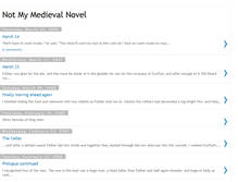 Tablet Screenshot of notmymedievalnovel.blogspot.com