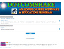 Tablet Screenshot of dotcomshare.blogspot.com