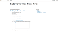 Desktop Screenshot of blogspringwordpresstheme.blogspot.com