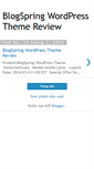 Mobile Screenshot of blogspringwordpresstheme.blogspot.com