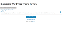 Tablet Screenshot of blogspringwordpresstheme.blogspot.com