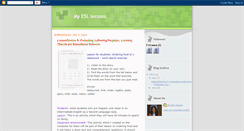 Desktop Screenshot of myesllessons.blogspot.com