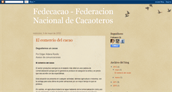 Desktop Screenshot of fedecacao.blogspot.com