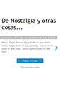 Mobile Screenshot of denostalgiayotrascosas.blogspot.com