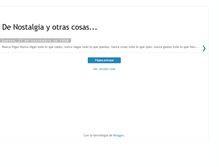Tablet Screenshot of denostalgiayotrascosas.blogspot.com