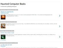 Tablet Screenshot of hauntedcomputerbooks.blogspot.com