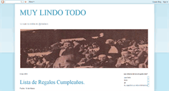 Desktop Screenshot of muylindotodo.blogspot.com