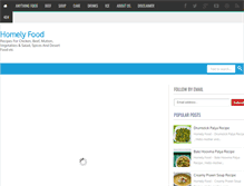 Tablet Screenshot of homely-food.blogspot.com