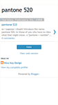 Mobile Screenshot of pantone520.blogspot.com