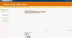 Desktop Screenshot of goodguyswithguns.blogspot.com