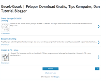 Tablet Screenshot of gesek-gosok.blogspot.com
