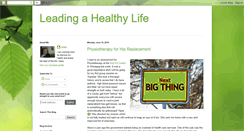 Desktop Screenshot of leadingahealthylife.blogspot.com